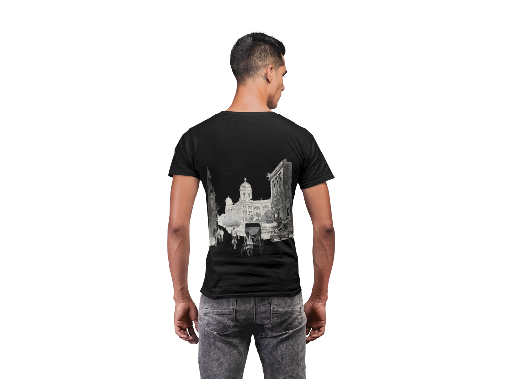 Karachi Heritage Street Tee Black – Rrangg streetwear Dubai