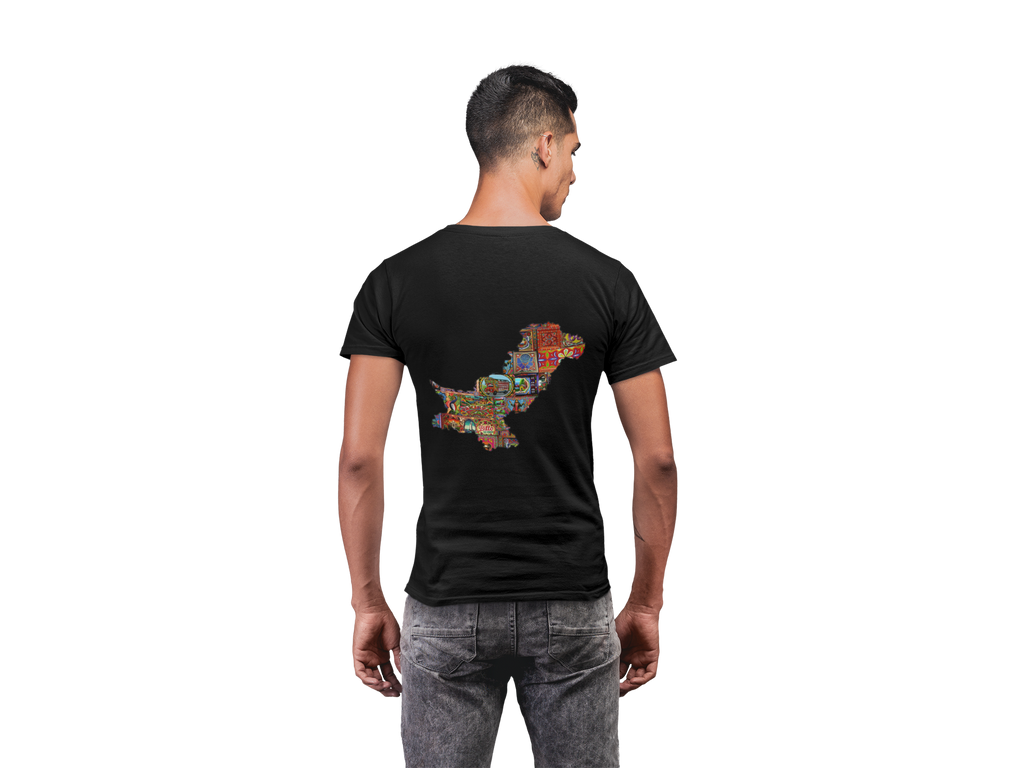 Pakistan Patchwork Map Tee Black – Rrangg streetwear Dubai