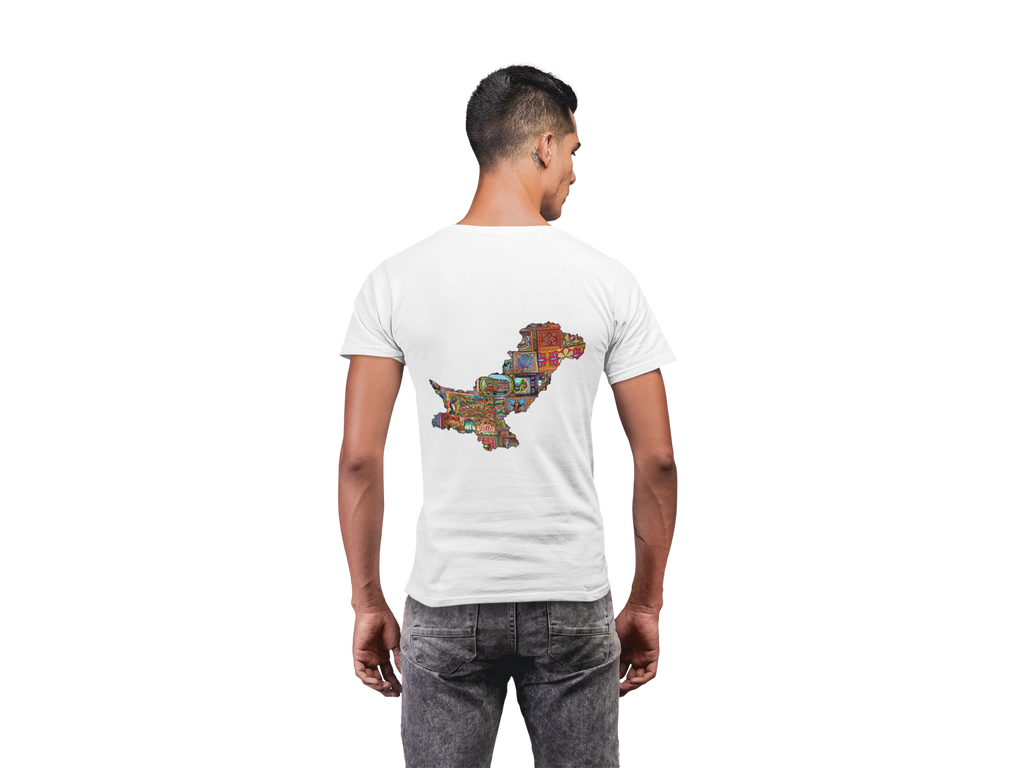 Pakistan Patchwork Map Tee White – Rrangg streetwear Dubai