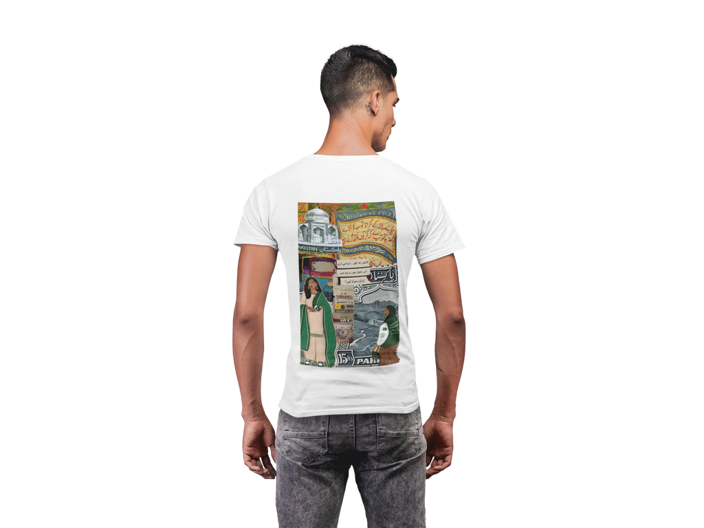 Pakistan Poster Art Tee White – Rrangg streetwear Dubai
