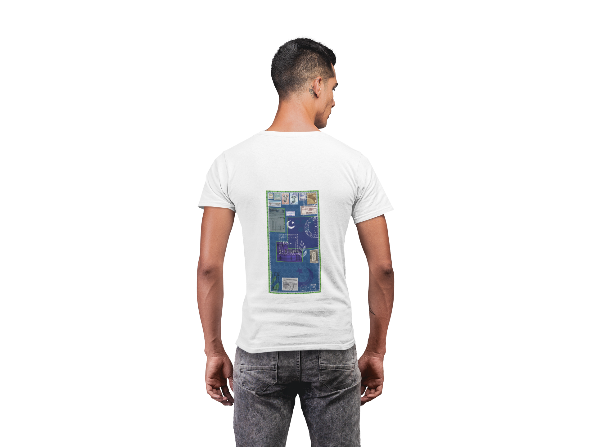 Pakistan Vintage Stamp Tee White – Rrangg streetwear Dubai